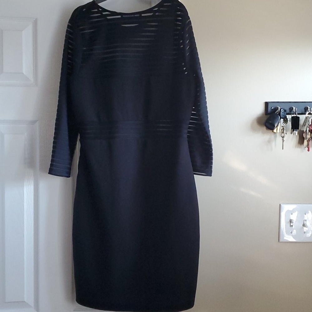Lulu's black mini dress size L - Picture 2 of 4